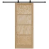 Slankios durys Natūrali ir juoda 86 x 211 cm