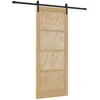 Slankios durys Natūrali ir juoda 86 x 211 cm