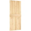 Slankios durys Natūrali ir juoda 90 x 210 cm