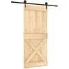 Slankios durys Natūrali ir juoda 90 x 210 cm