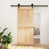Slankios durys Natūrali ir juoda 90 x 210 cm