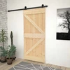 Slankios durys Natūrali ir juoda 90 x 210 cm