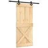 Slankios durys Natūrali ir juoda 90 x 210 cm