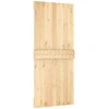 Slankios durys Natūrali ir juoda 90 x 210 cm