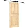 Slankios durys Natūrali ir juoda 90 x 210 cm