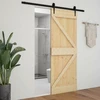 Slankios durys Natūrali ir juoda 90 x 210 cm