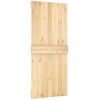 Slankios durys Natūrali ir juoda 90 x 210 cm