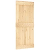 Slankios durys Natūrali ir juoda 90 x 210 cm