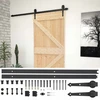 Slankios durys Natūrali ir juoda 90 x 210 cm