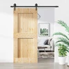 Slankios durys Natūrali ir juoda 90 x 210 cm