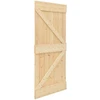 Slankios durys Natūrali ir juoda 90 x 210 cm