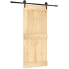 Slankios durys Natūrali ir juoda 90 x 210 cm