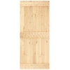 Slankios durys Natūrali ir juoda 90 x 210 cm