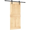 Slankios durys Natūrali ir juoda 90 x 210 cm