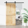 Slankios durys Natūrali ir juoda 90 x 210 cm