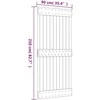 Slankios durys 90 x 210 cm Natūrali ir juoda