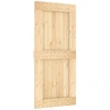 Slankios durys Natūrali ir juoda 95 x 210 cm