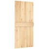 Slankios durys Natūrali ir juoda 95 x 210 cm
