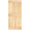 Slankios durys Natūrali ir juoda 95 x 210 cm