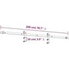 Slankios durys 95 x 210 cm Natūrali ir juoda