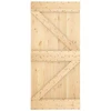 Slankios durys Natūrali ir juoda 95 x 210 cm
