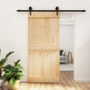 Slankios durys Natūrali ir juoda 95 x 210 cm