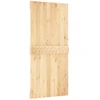 Slankios durys Natūrali ir juoda 95 x 210 cm