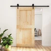 Slankios durys Natūrali ir juoda 95 x 210 cm