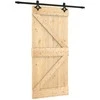 Slankios durys Natūrali ir juoda 95 x 210 cm