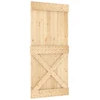 Slankios durys Natūrali ir juoda 95 x 210 cm