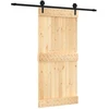 Slankios durys Natūrali ir juoda 95 x 210 cm