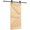 Slankios durys Natūrali ir juoda 95 x 210 cm