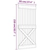 Slankios durys Natūrali ir juoda 95 x 210 cm