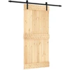 Slankios durys Natūrali ir juoda 95 x 210 cm