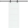 Slankios durys ORKDAL 83 x 202 cm Pušies medienos masyvas Balta