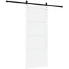Slankios durys ORKDAL 83 x 202 cm Pušies medienos masyvas Balta