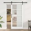Slankios durys ORKDAL Balta ir juoda 93 x 202 cm