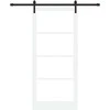 Slankios durys ORKDAL Balta ir juoda 93 x 211 cm