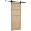 Slankios durys ORKDAL Natūrali ir juoda 86 x 211 cm