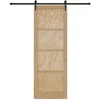 Slankios durys ORKDAL Natūrali ir juoda 83 x 232 cm