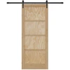 Slankios durys ORKDAL Natūrali ir juoda 86 x 211 cm