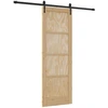 Slankios durys ORKDAL Natūrali ir juoda 73,5 x 211 cm