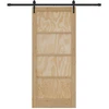 Slankios durys ORKDAL Natūrali ir juoda 86 x 198,5 cm