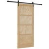 Slankios durys ORKDAL Natūrali ir juoda 86 x 198,5 cm