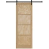 Slankios durys ORKDAL Natūrali ir juoda 83 x 232 cm