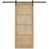 Slankios durys ORKDAL Natūrali ir juoda 86 x 211 cm