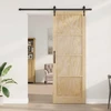 Slankios durys ORKDAL Natūrali ir juoda 83 x 232 cm