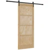 Slankios durys ORKDAL Natūrali ir juoda 86 x 211 cm