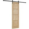 Slankios durys ORKDAL Natūrali ir juoda 61 x 198,5 cm