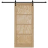 Slankios durys ORKDAL Natūrali ir juoda 86 x 198,5 cm